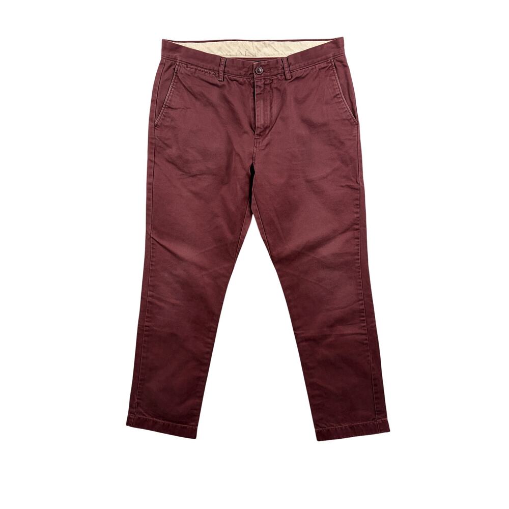 J.Crew Broken-In Urban Slim Chinos – Burgundy / Wine – Size 33x30